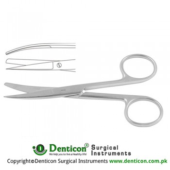 Operating Scissor Curved - Sharp/Blunt Stainless Steel, 20.5 cm - 8"